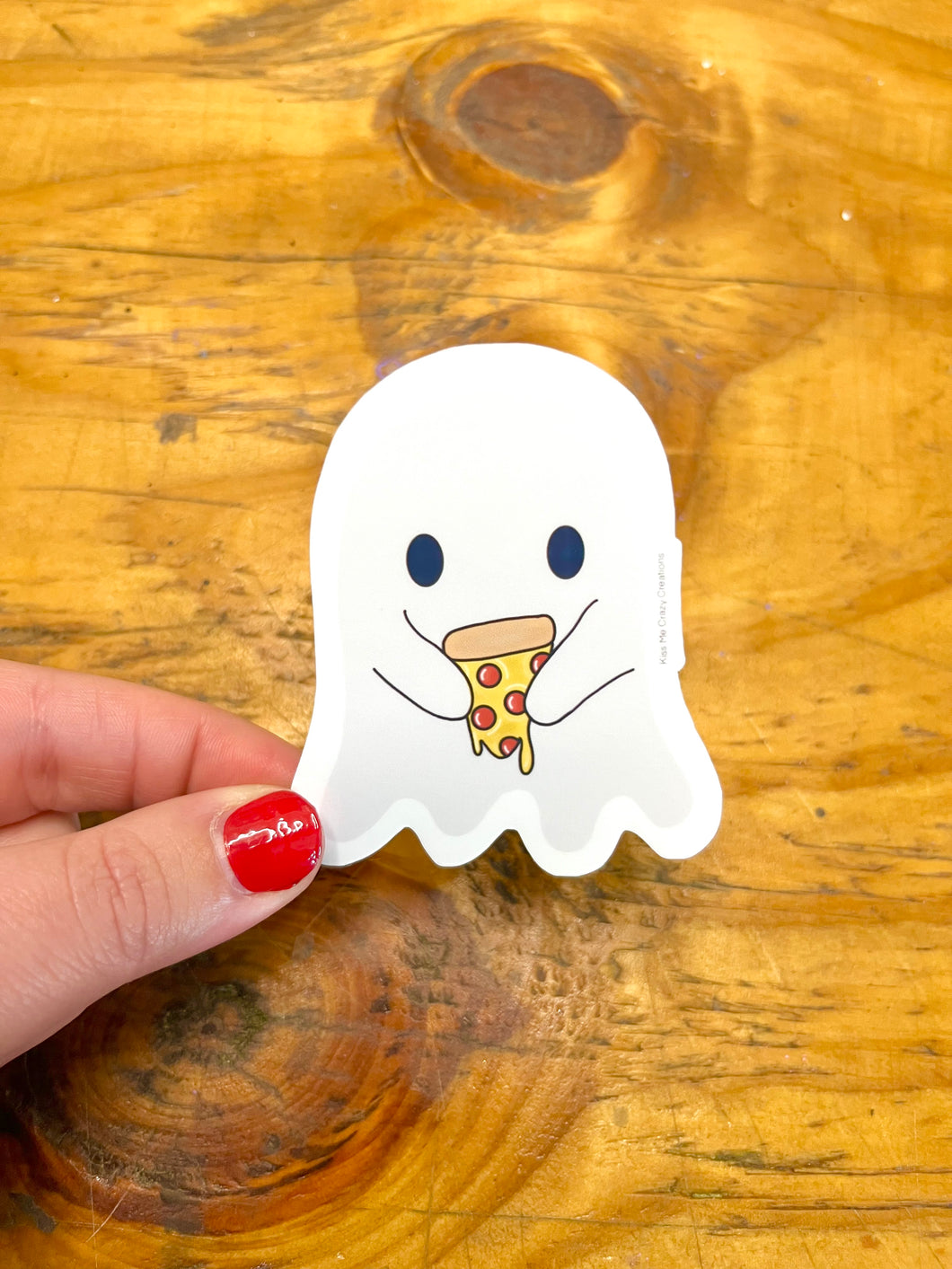 Ghostie Pizza Sticker