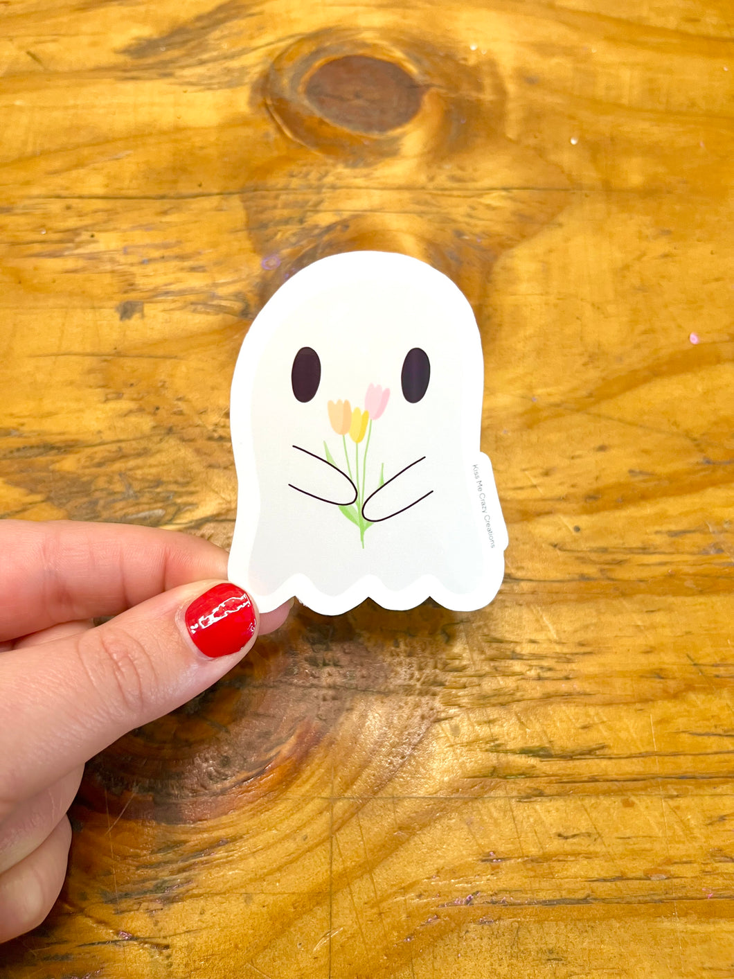 Ghostie Tulip Sticker