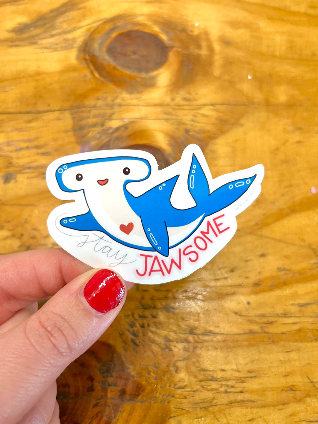 Jawesome Shark Sticker