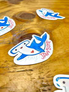 Jawesome Shark Sticker