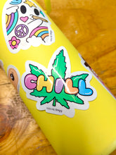Load image into Gallery viewer, Pot Leaf and Chill Sticker
