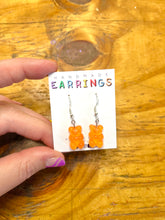Load image into Gallery viewer, Orange Gummy Bear Earrings
