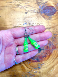 Limeade Bottle Earrings