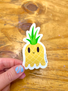 Pineapple Ghost Sticker