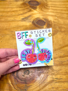 Best Friend Cherry Stickers