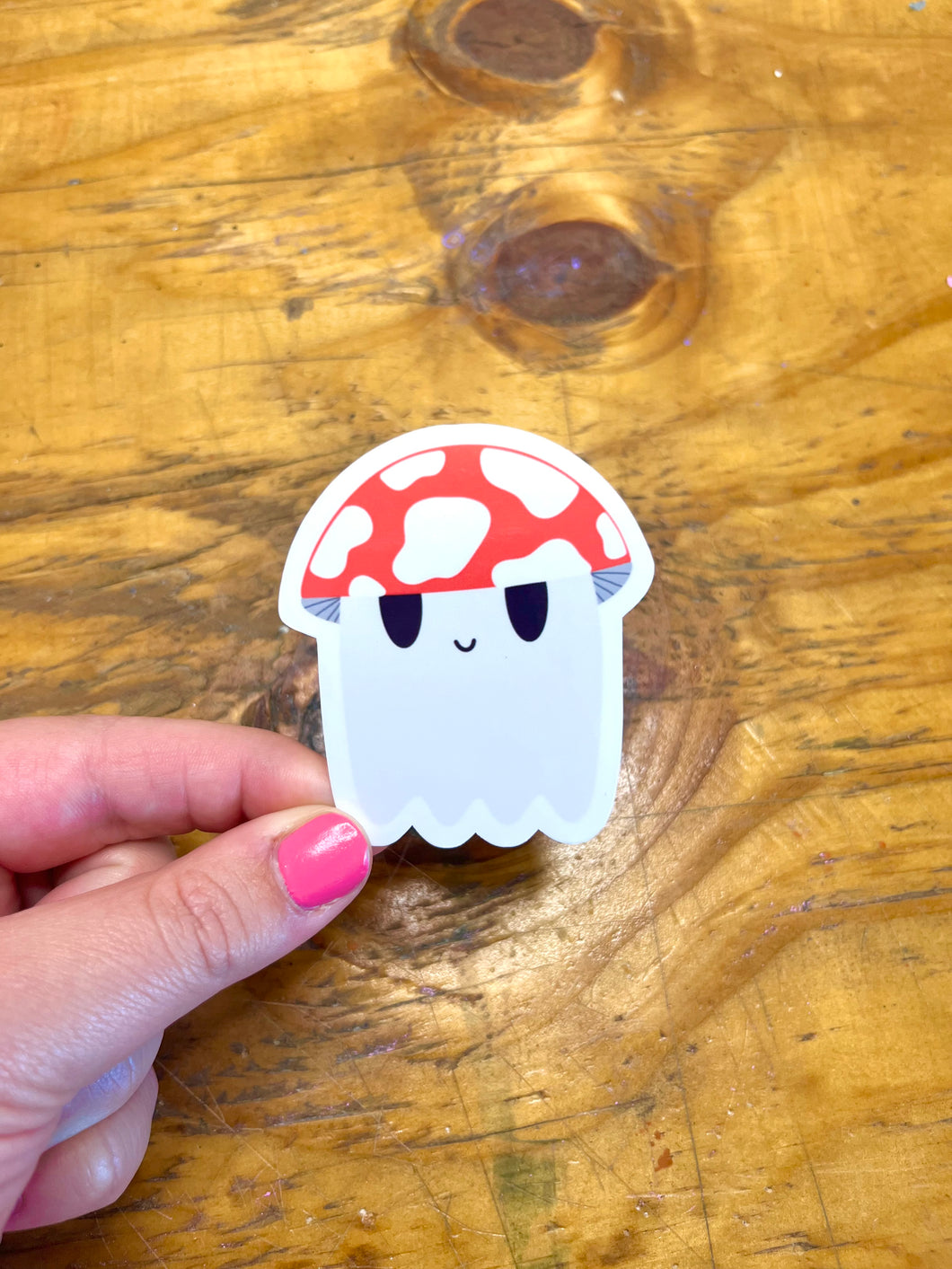Mushroom Ghostie Sticker
