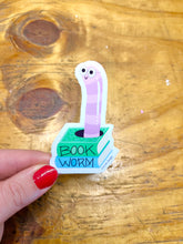 Load image into Gallery viewer, Book Worm Sticker
