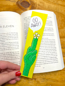 Cactus Middle Finger Bookmark