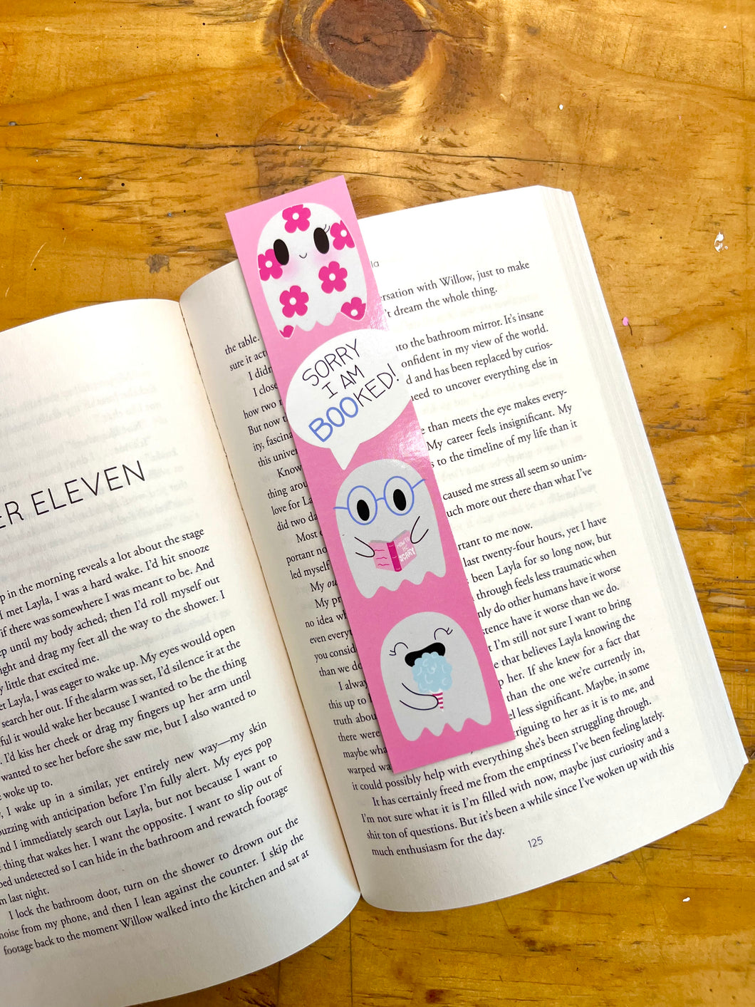 Sorry I Am Booked Ghostie Bookmark