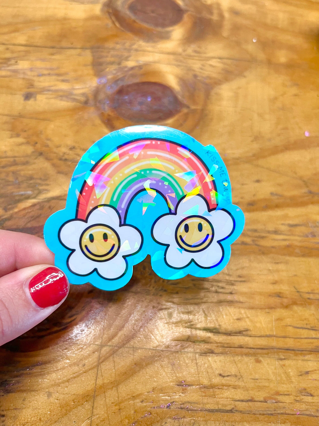 Groovy Rainbow Holographic Sticker