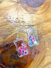 Load image into Gallery viewer, Gummy Bear Glitter Shaker Earrings
