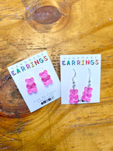 Load image into Gallery viewer, Pink Gummy Bear Earrings
