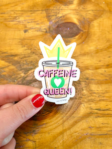 Caffeine Queen Coffee Sticker